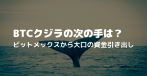 ビットメックスから大口の資金引き出し、ビットコイン・クジラの次の手は？
