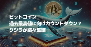 ビットコイン過去最高値更新に向けたカウントダウンか？クジラが続々集結