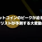 ビットコイン価格のピークが迫る?アナリストが予測する大変動とは