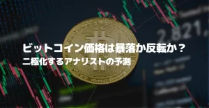 ビットコイン価格は暴落か反転か？二極化するアナリストの予測