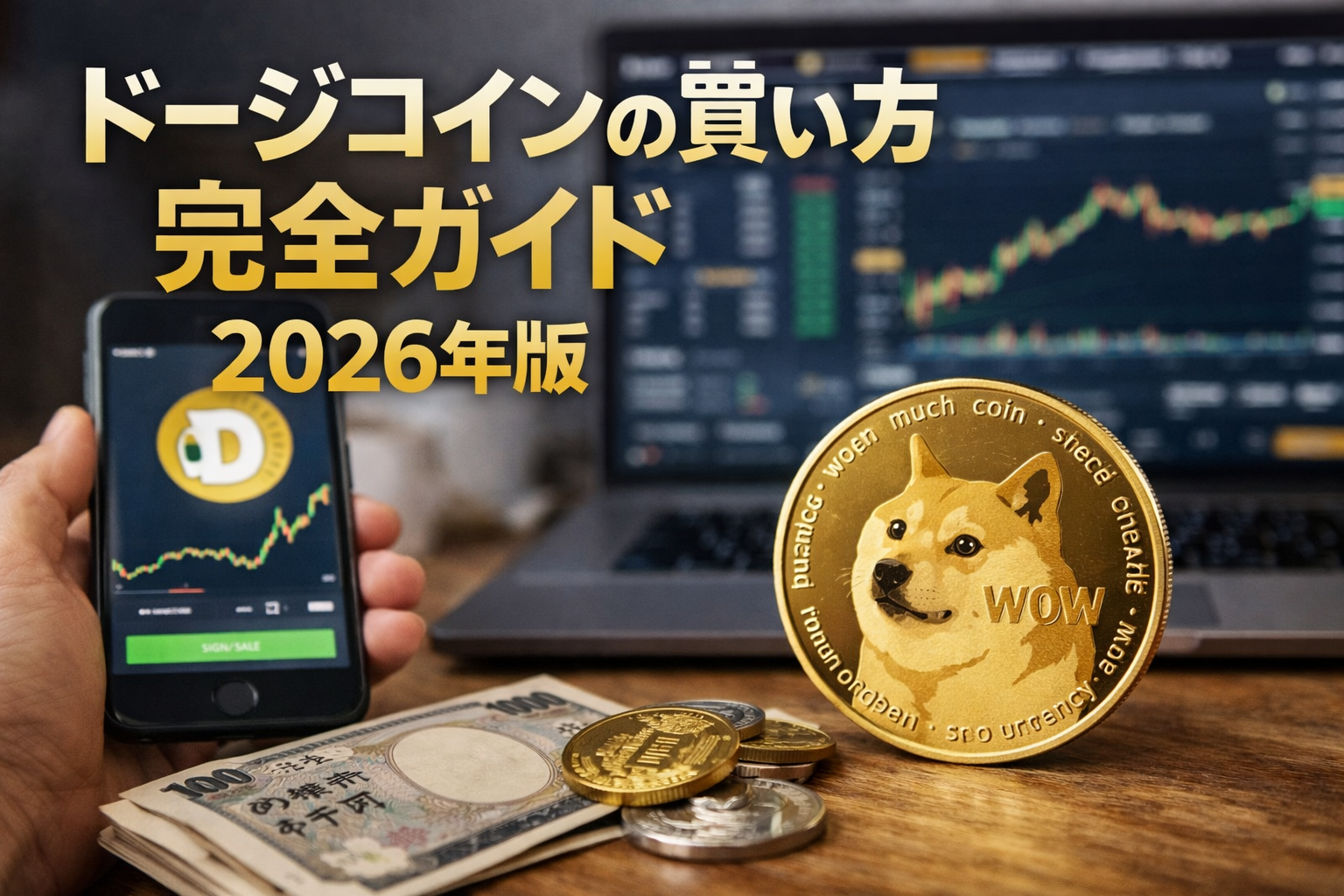 ドージコイン（DOGE）の買い方完全ガイド【2026年版】日本で安全に購入する方法 - CoinChoice（コインチョイス）