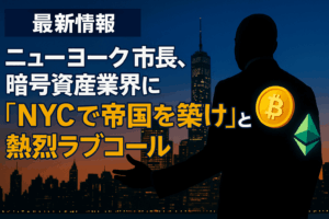 【最新】ニューヨーク市長、暗号資産業界に熱烈ラブコール