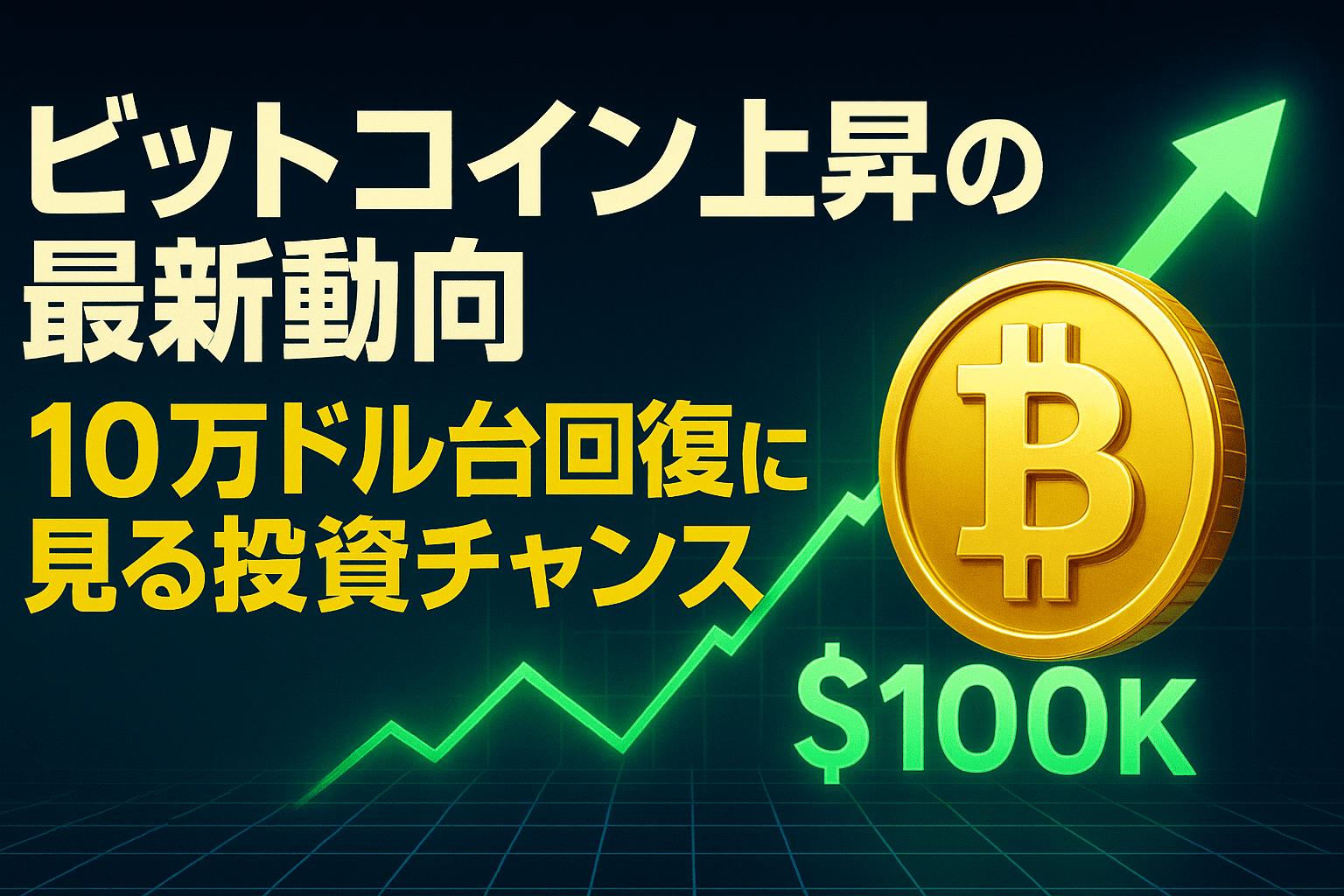 ビットコイン上昇の最新動向:10万ドル台回復に見る投資チャンス