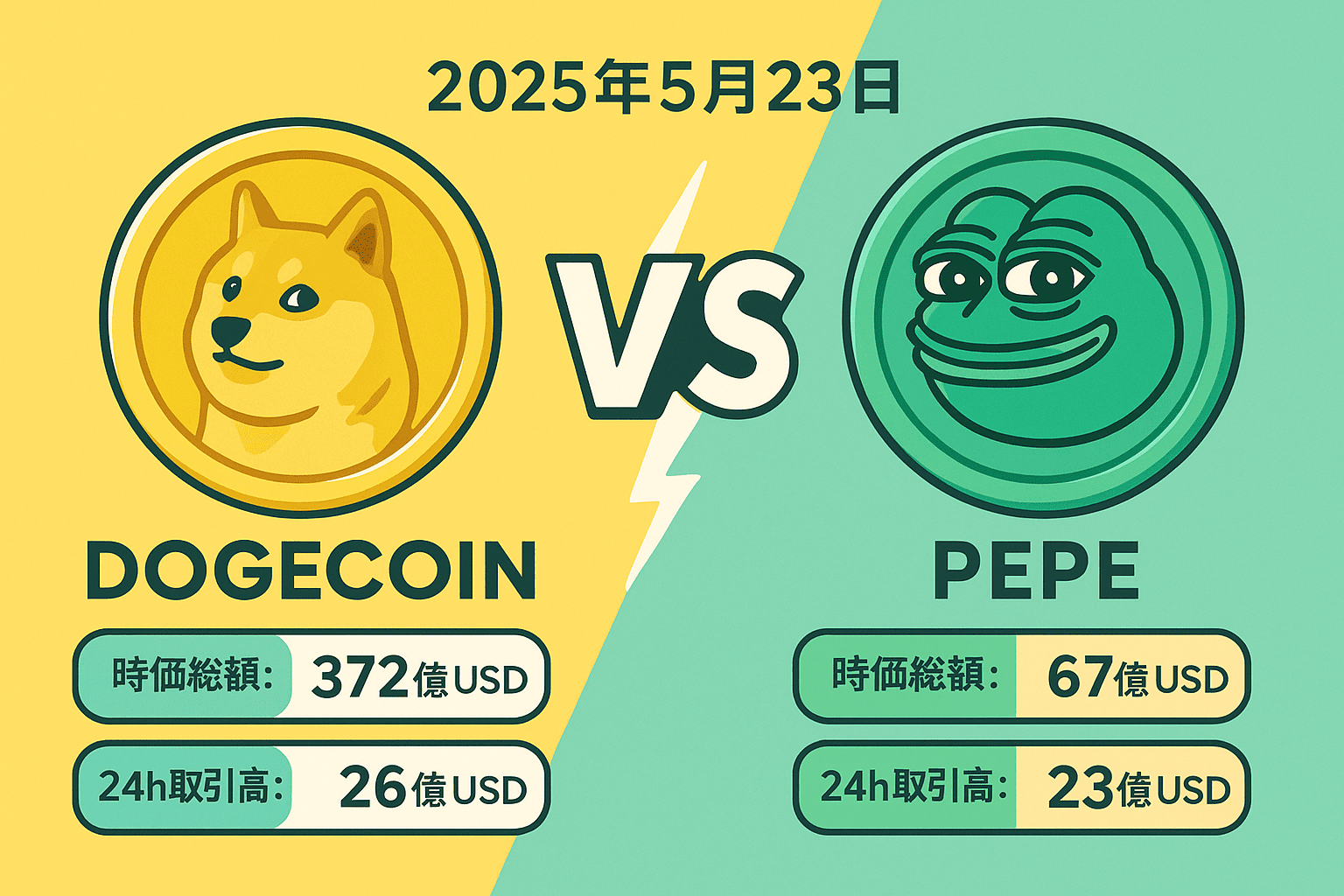 ペペコイン ドージコイン 比較