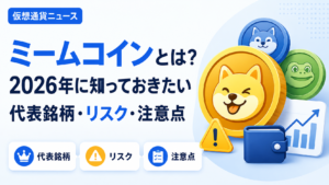 ミームコインとは？2026年に知っておきたい代表銘柄・リスク・注意点