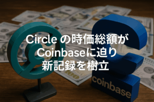 Circleの時価総額がCoinbaseに迫り、新記録を樹立｜2025年6月最新