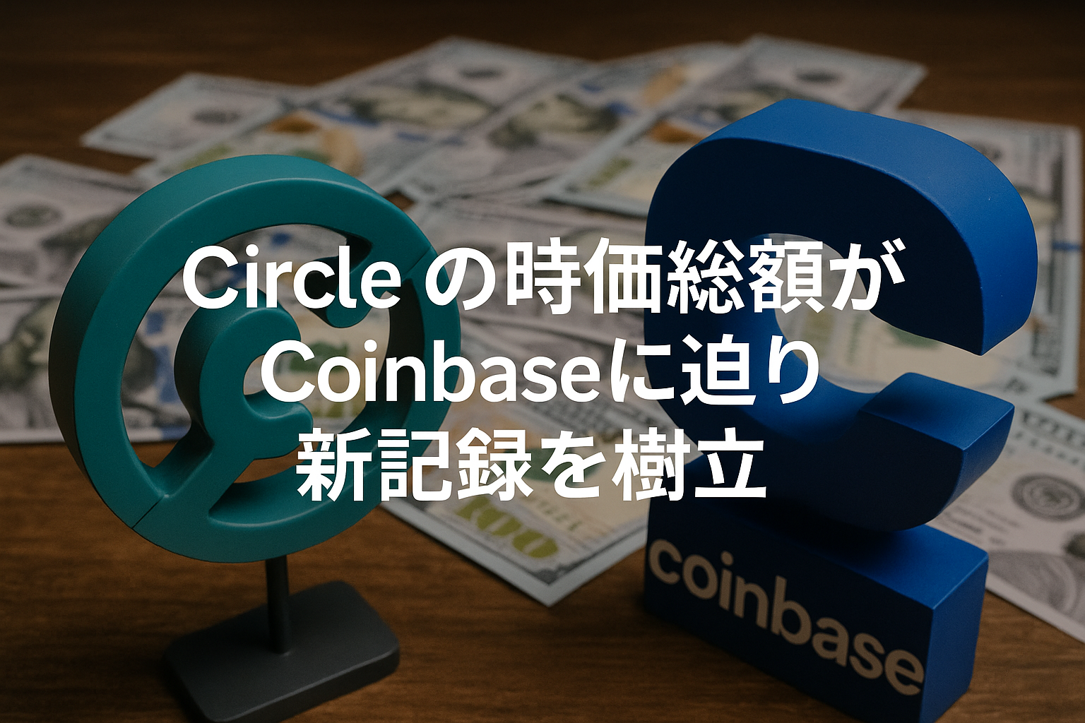 Circleの時価総額がCoinbaseに迫り、新記録を樹立|2025年6月最新