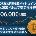 【2025年6月最新】ビットコイン106,000ドル台で安定推移!地政学的リスクを乗り越え機関投資家主導の新時代へ