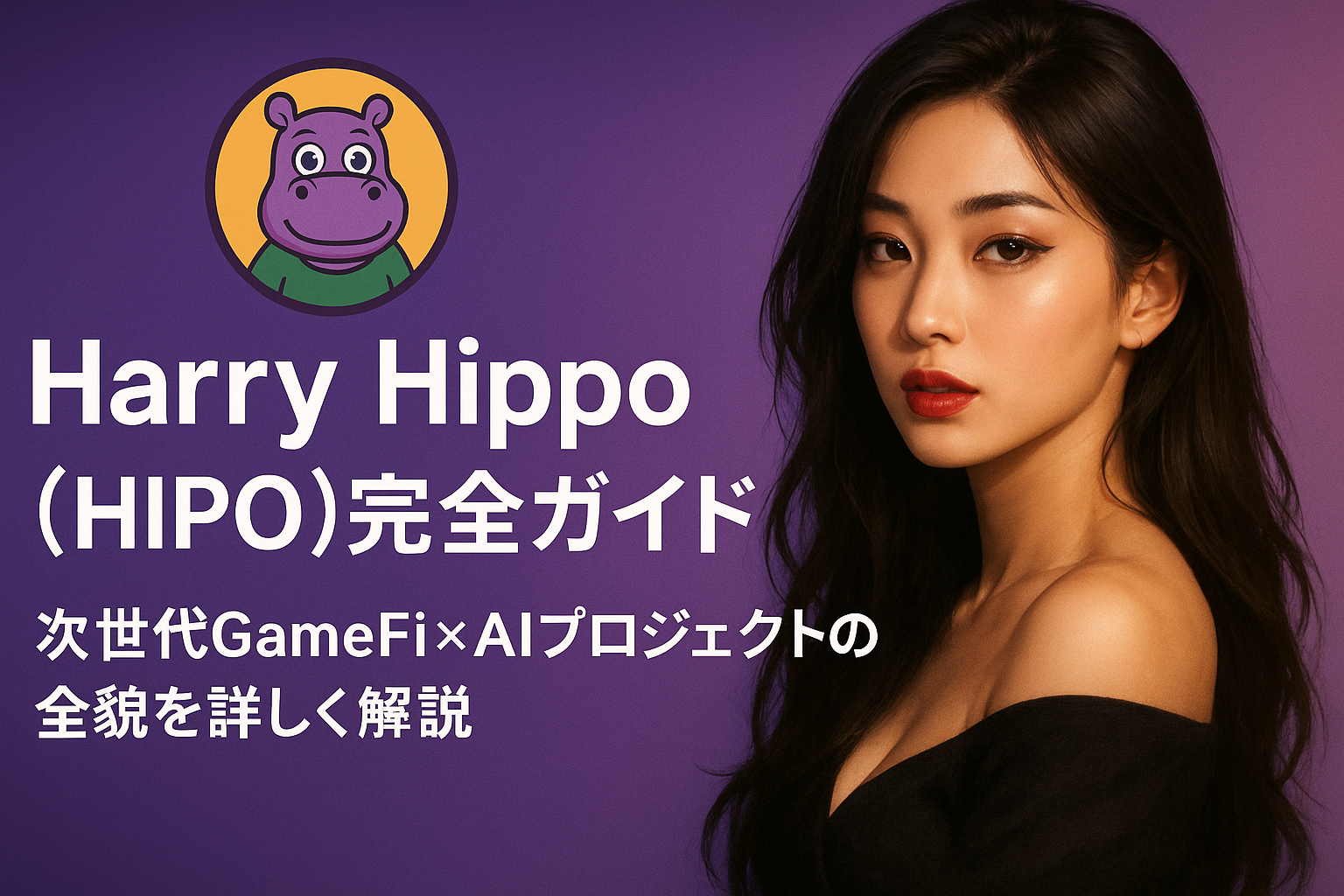 Harry Hippo (HIPO)完全ガイド 2025年最新版 | 次世代GameFi×AIプロジェクトの全貌