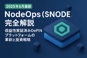 【2025年6月最新】NodeOps ($NODE) 完全解説：収益性実証済みDePINプラットフォームの革新と投資戦略