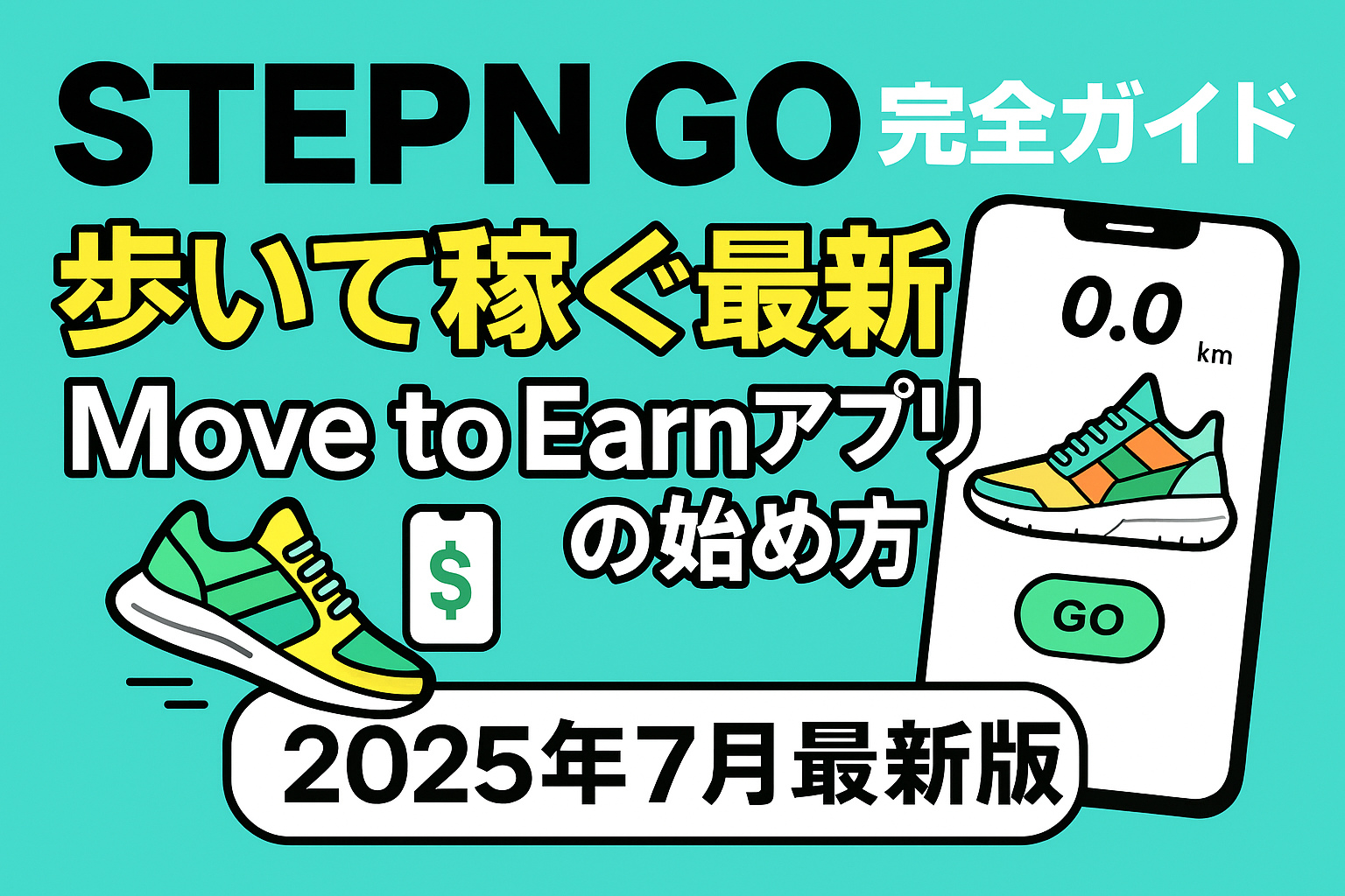 STEPN GO完全ガイド|歩いて稼ぐ最新Move to Earnアプリの始め方【2025年7月最新版】