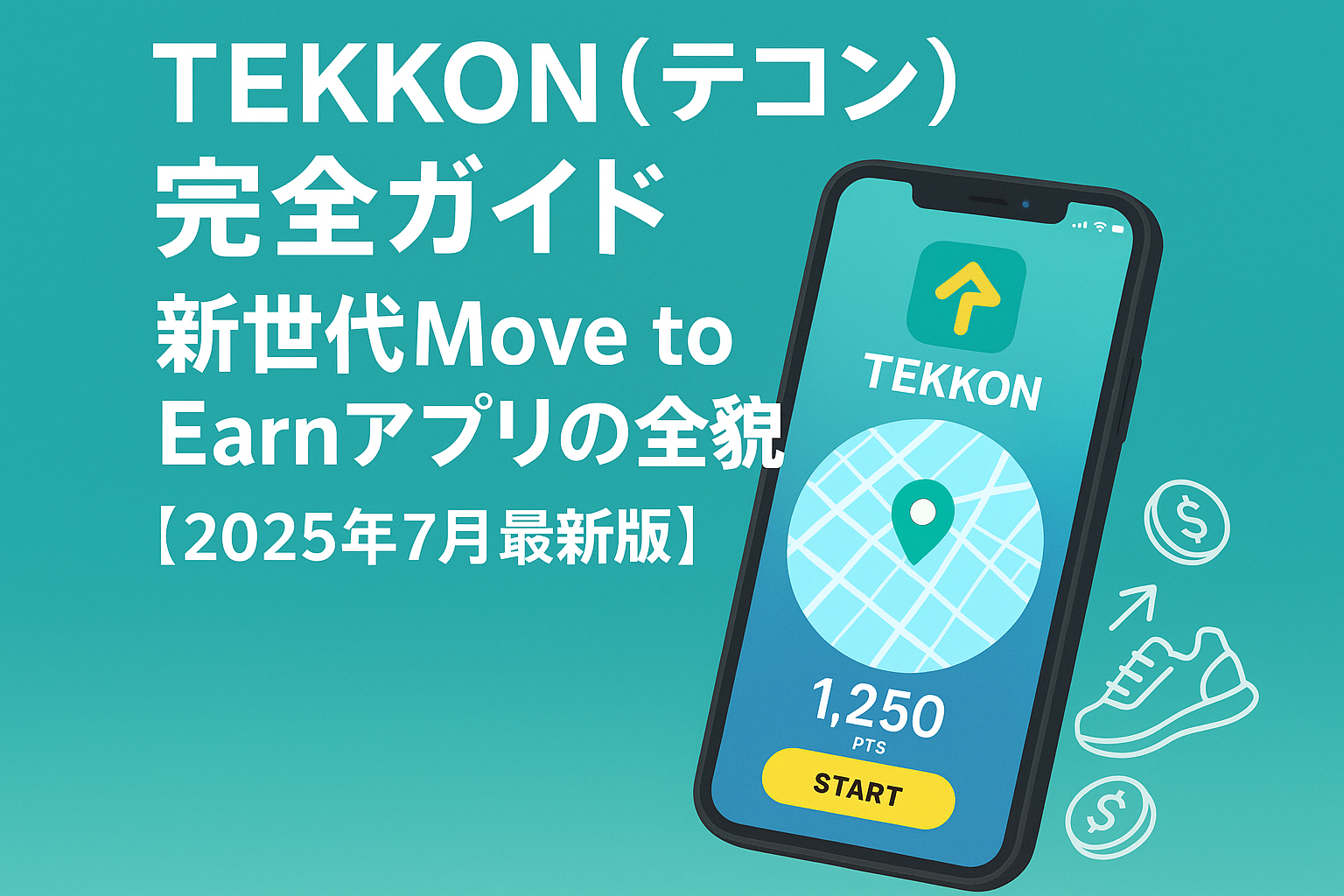 TEKKON（テコン）完全ガイド｜新世代Move to Earnアプリの全貌【2025年7月最新版】 - CoinChoice（コインチョイス）