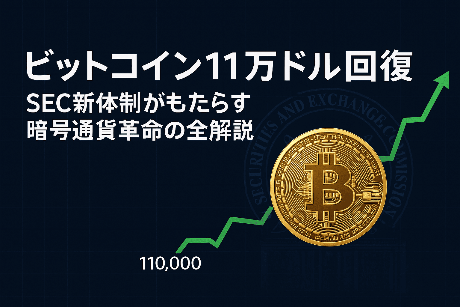 ビットコイン11万ドル回復の全解説 - SEC新体制がもたらす暗号通貨革命 - CoinChoice（コインチョイス）