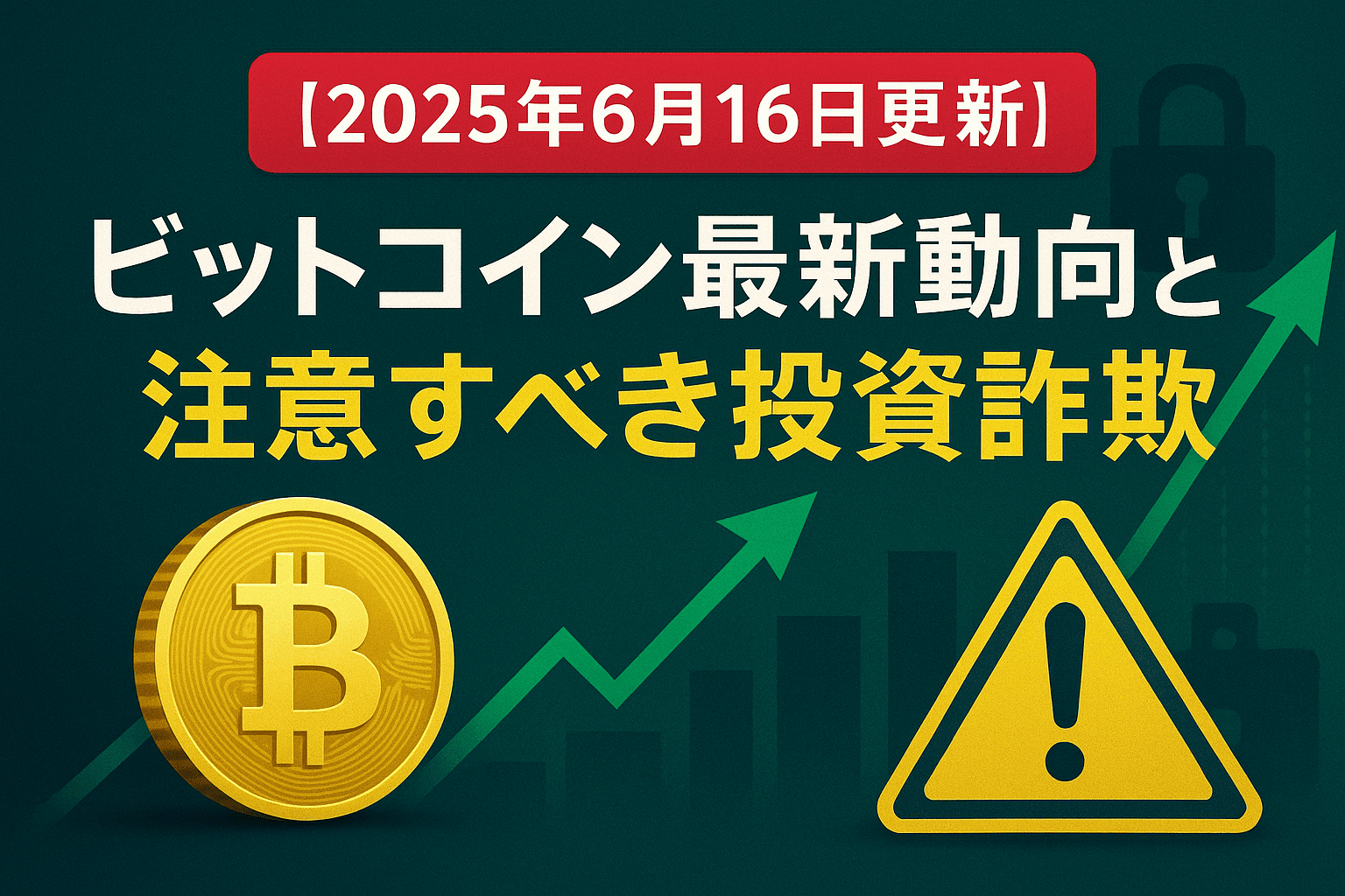 【2025年6月16日更新】ビットコイン最新動向と注意すべき投資詐欺 - 安全な暗号資産投資ガイド