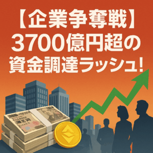 【企業争奪戦】370億円超の資金調達ラッシュ！ビットコイン財務戦略が企業界を席巻