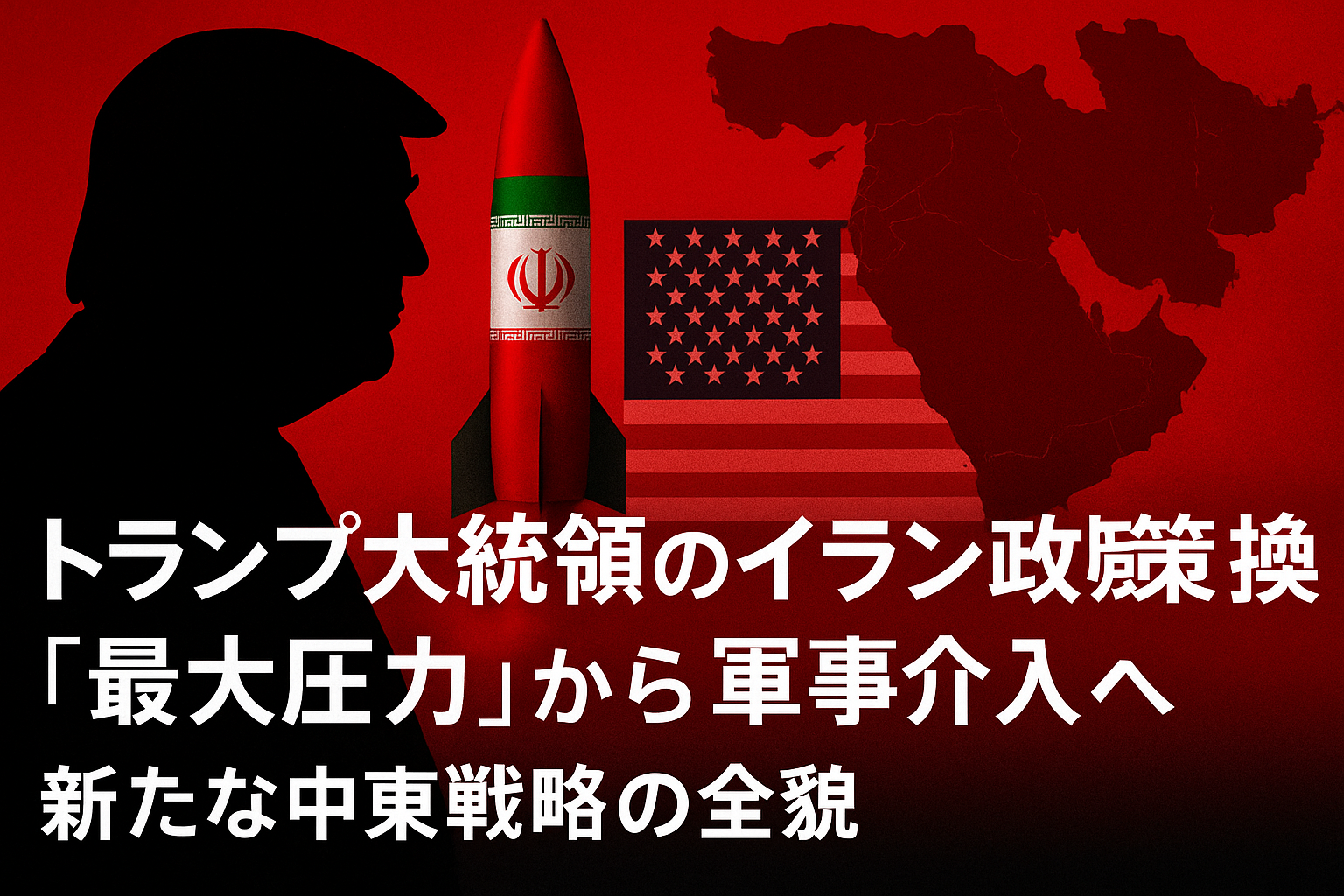 トランプ大統領のイラン政策転換 - 「最大圧力」から軍事介入へ、新たな中東戦略の全貌