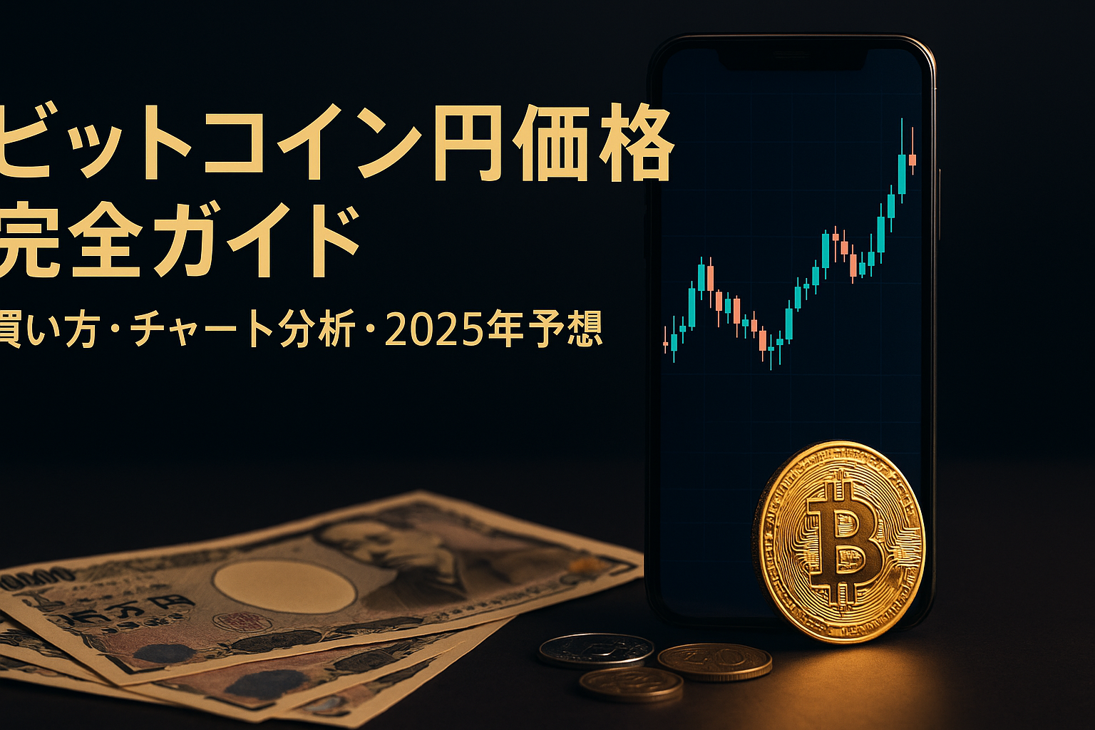 ビットコイン円価格完全ガイド:買い方・チャート分析・2025年予想