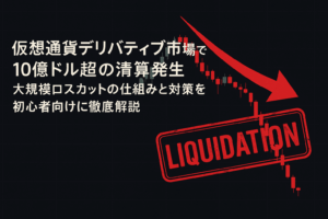 仮想通貨デリバティブ市場で10億ドル超の清算発生｜大規模ロスカットの仕組みと対策を解説