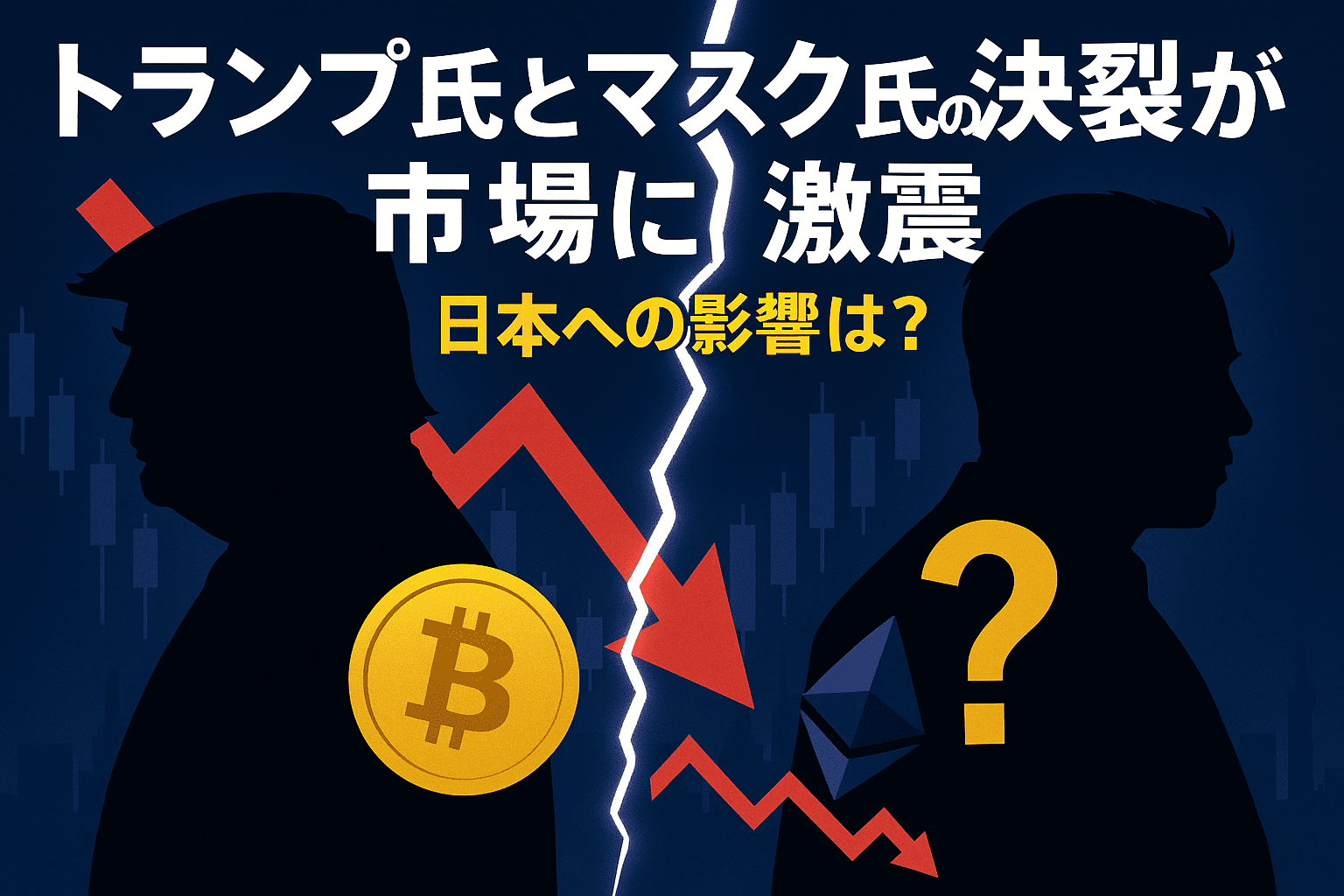 【速報】トランプ氏とマスク氏の決裂が市場に激震 - その全貌と日本への影響