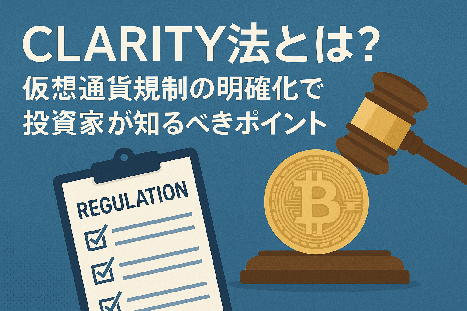 CLARITY法とは?仮想通貨規制の明確化で投資家が知るべきポイント