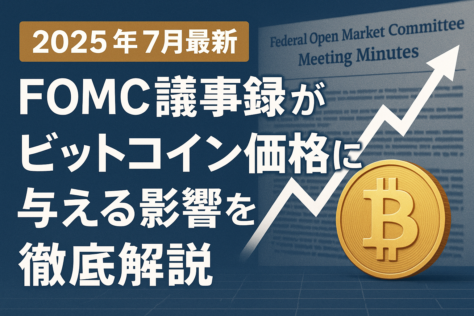 2025年7月最新:FOMC議事録がビットコイン価格に与える影響を徹底解説