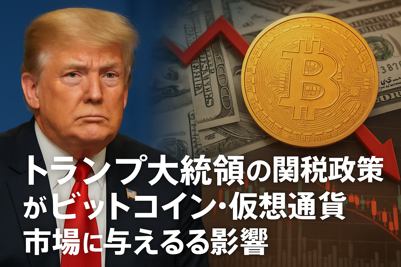 トランプ大統領の関税政策がビットコイン・仮想通貨市場に与える影響