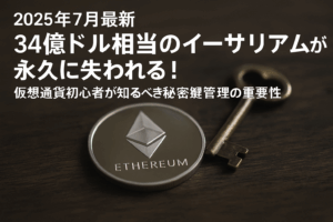 【2025年7月最新】34億ドル相当のイーサリアムが永久に失われる！仮想通貨初心者が知るべき秘密鍵管理の重要性