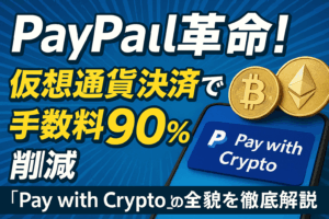 PayPal革命！仮想通貨決済で手数料90%削減「Pay with Crypto」の全貌