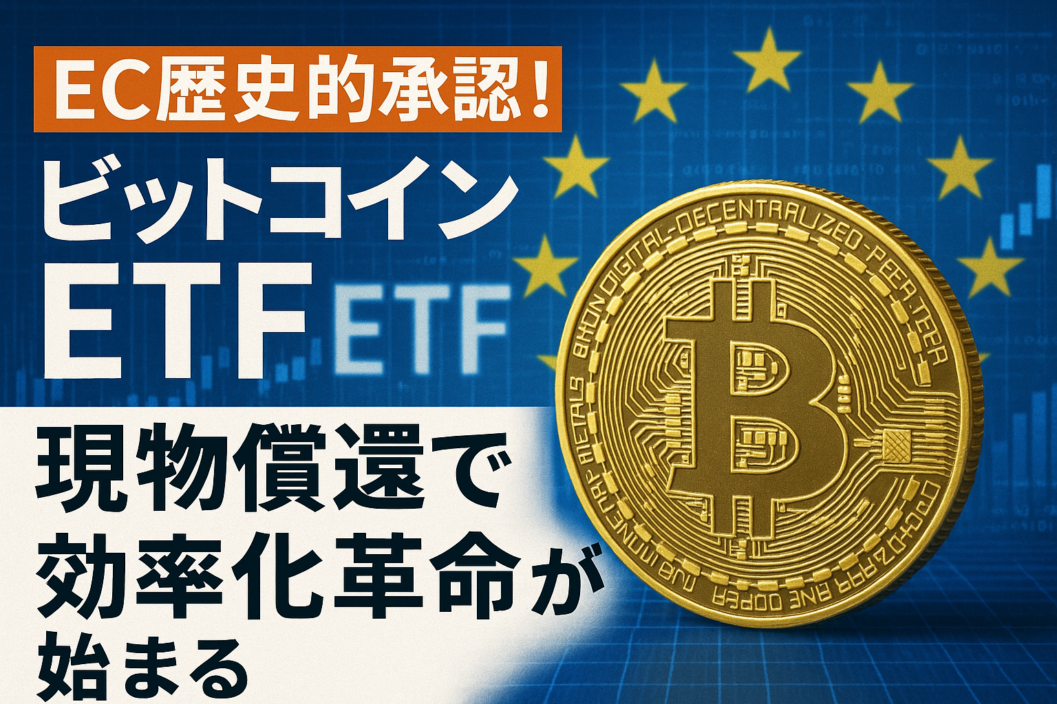 SEC歴史的承認！ビットコインETF現物償還で効率化革命が始まる