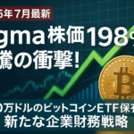 【2025年7月最新】Figma株価198%急騰の衝撃!7000万ドルのビットコインETF保有が示す新たな企業財務戦略