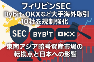 フィリピンSEC、Bybit・OKXなど大手海外取引所10社を規制強化：東南アジア暗号資産市場の転換点と日本への影響