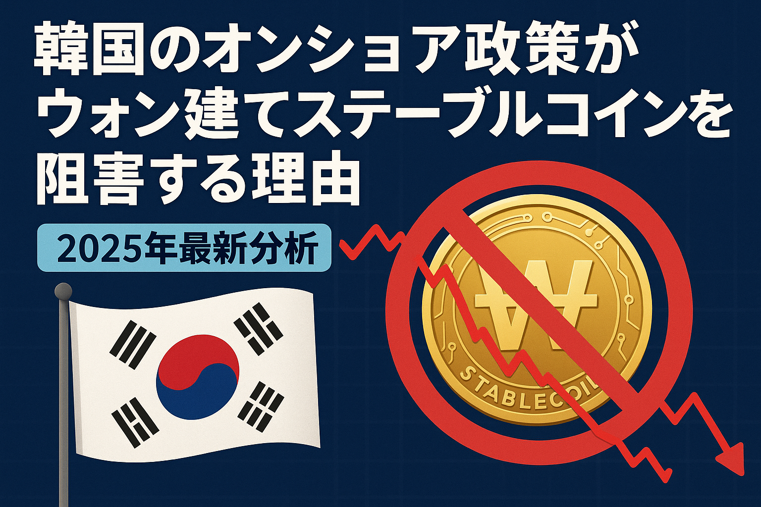 韓国のオンショア政策がウォン建てステーブルコインを阻害する理由【2025年最新分析】