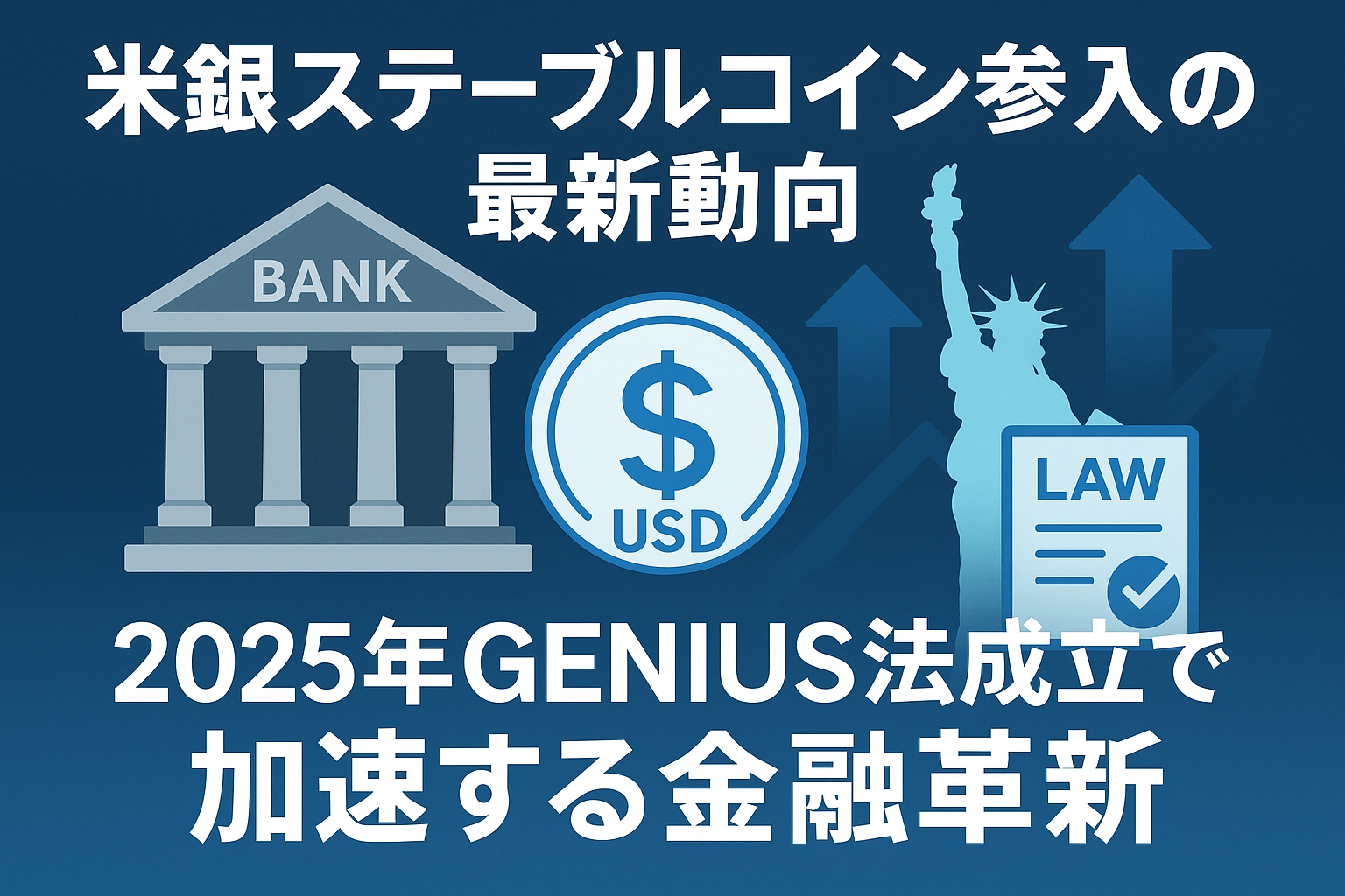 米銀ステーブルコイン参入の最新動向｜2025年GENIUS法成立で加速する金融革新 - CoinChoice（コインチョイス）