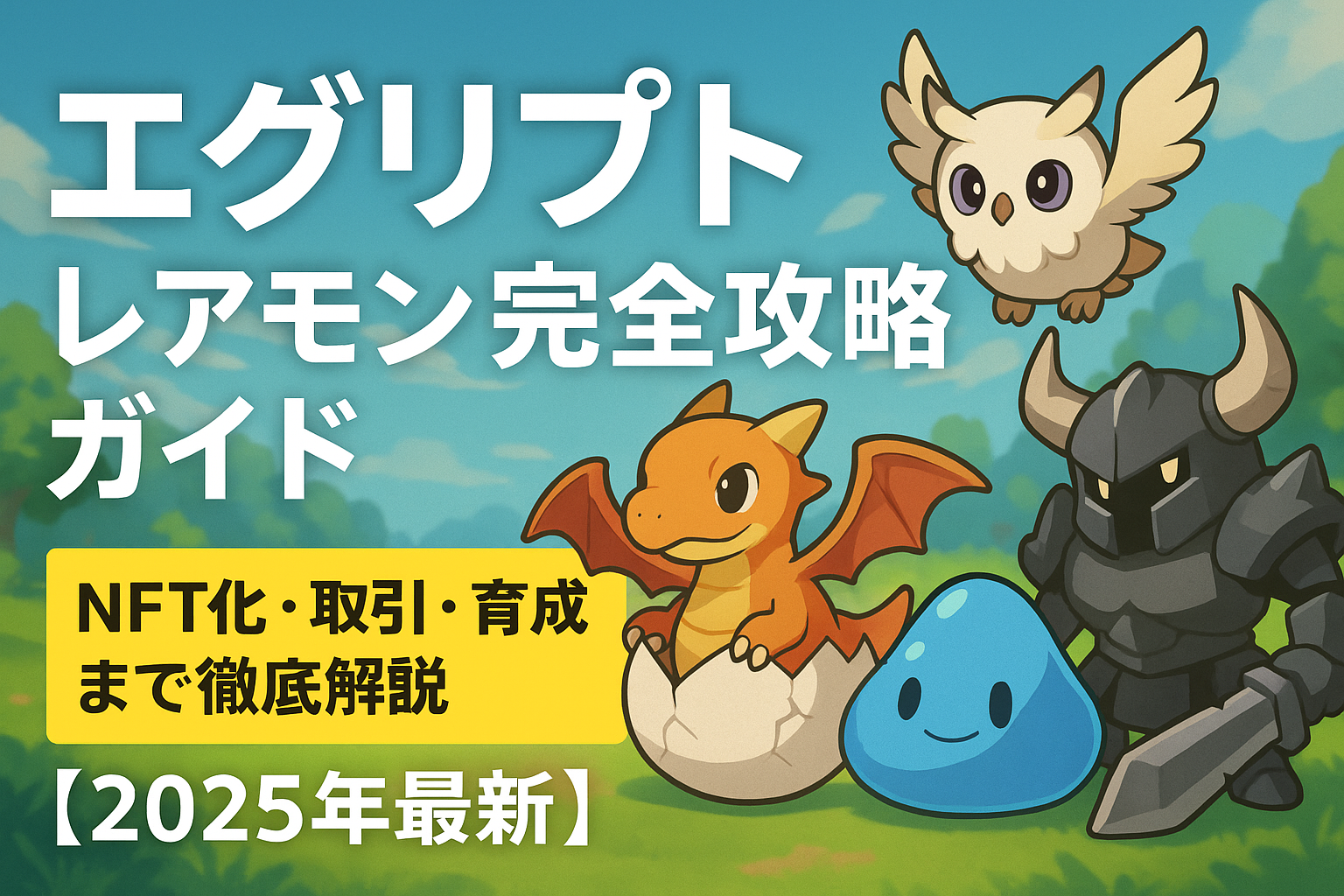 エグリプト（EGGRYPTO）レアモン完全攻略ガイド｜NFT化・取引・育成まで徹底解説【2025年最新】 - CoinChoice（コインチョイス）