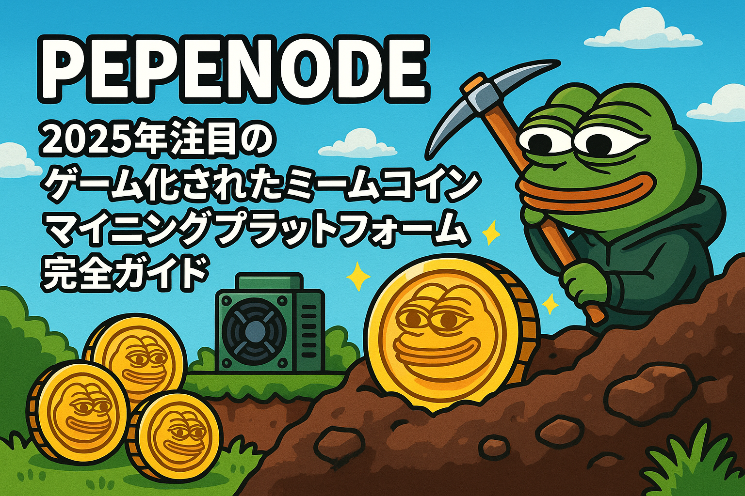 2026年1月最新】PEPENODEとは？ミームコイン×ゲーム型マイニングの仕組みと将来性 - CoinChoice（コインチョイス）