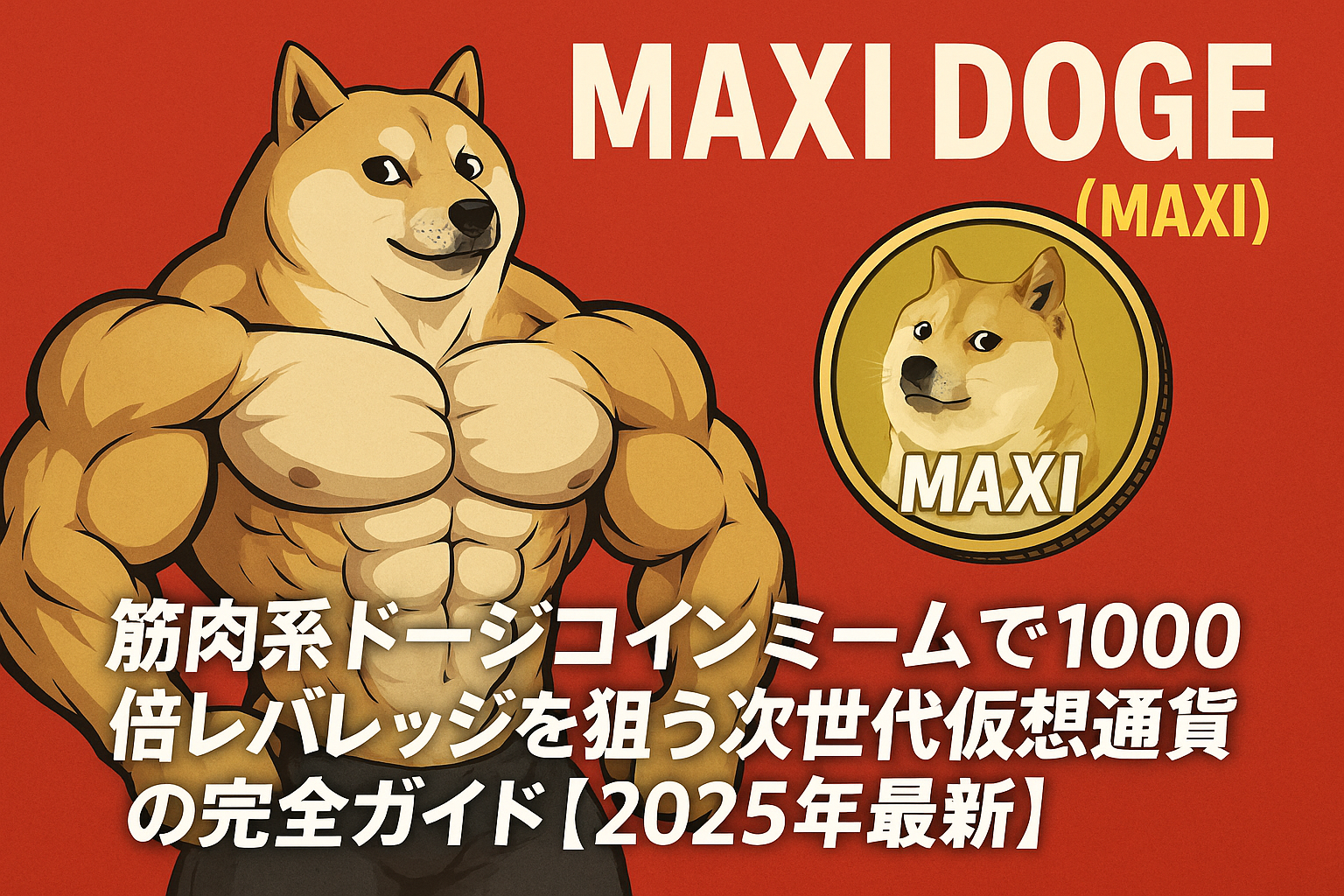 Maxi Doge (MAXI)｜筋肉系ドージコインミームで1000倍レバレッジを狙う次世代仮想通貨の完全ガイド【2025年最新】