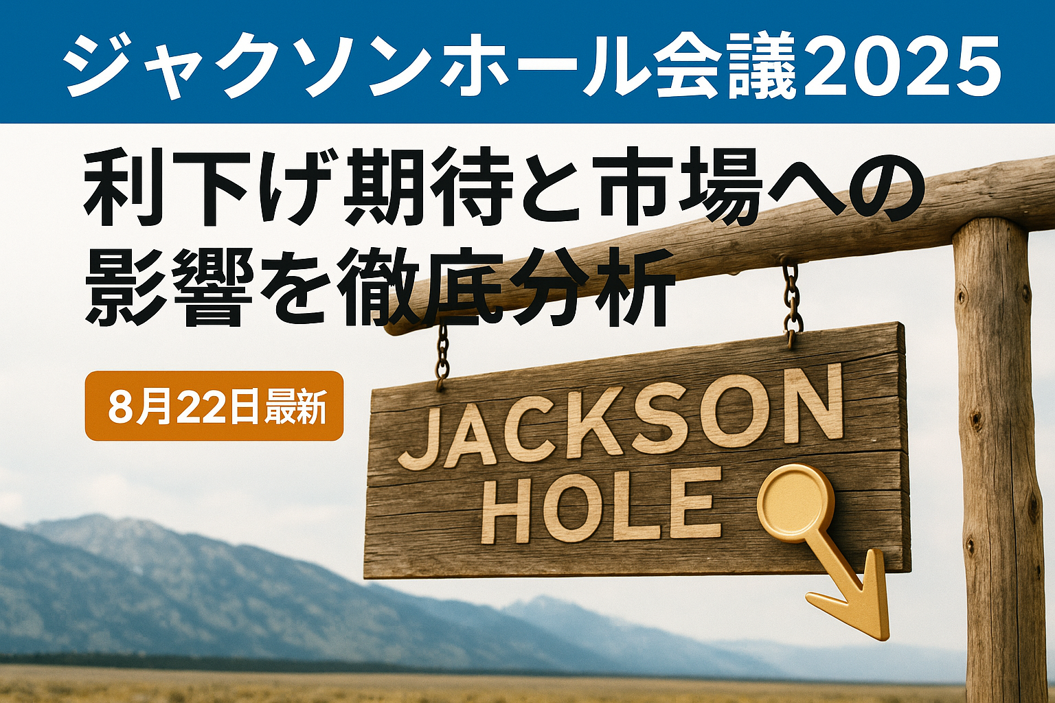 【速報】ジャクソンホール会議2025：利下げ期待と市場への影響を徹底分析