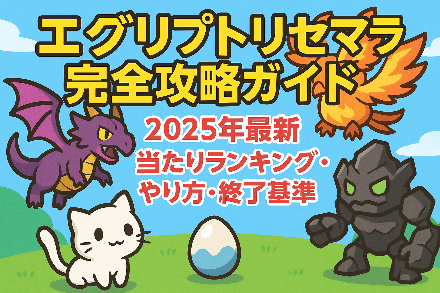 エグリプトリセマラ完全攻略ガイド|2025年最新当たりランキング・やり方・終了基準