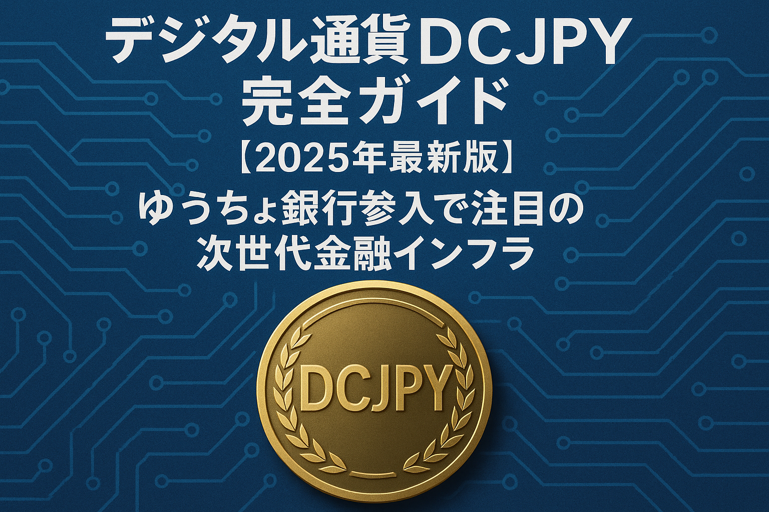 デジタル通貨DCJPY完全ガイド【2025年最新版】ゆうちょ銀行参入で注目の次世代金融インフラ