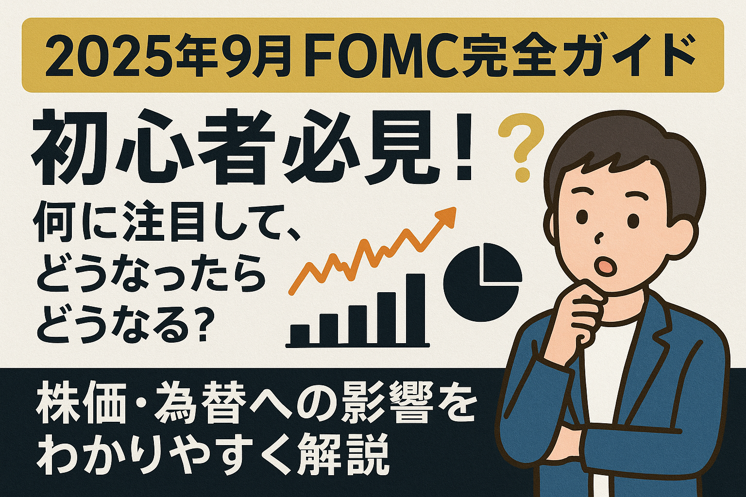 【今夜開催！FOMC完全ガイド】初心者必見！何に注目して、どうなったらどうなる？株価・為替への影響をわかりやすく解説