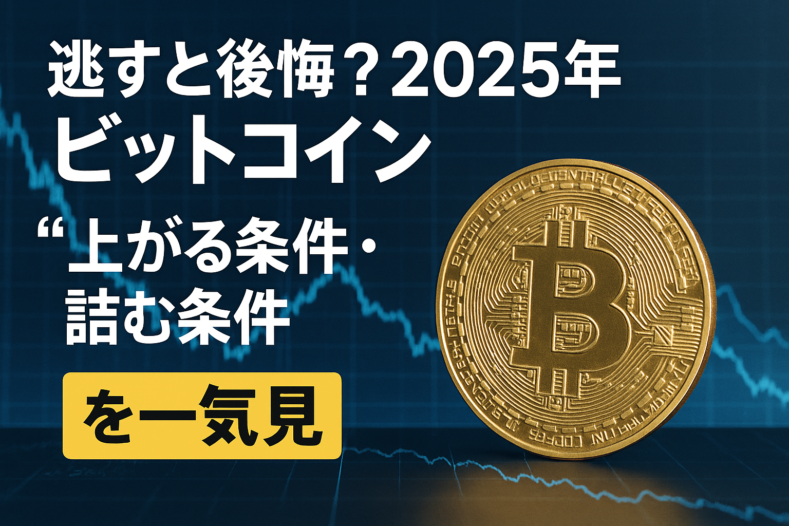 【2025年9月最新】逃すと後悔？2025年ビットコイン“上がる条件・詰む条件”を一気見