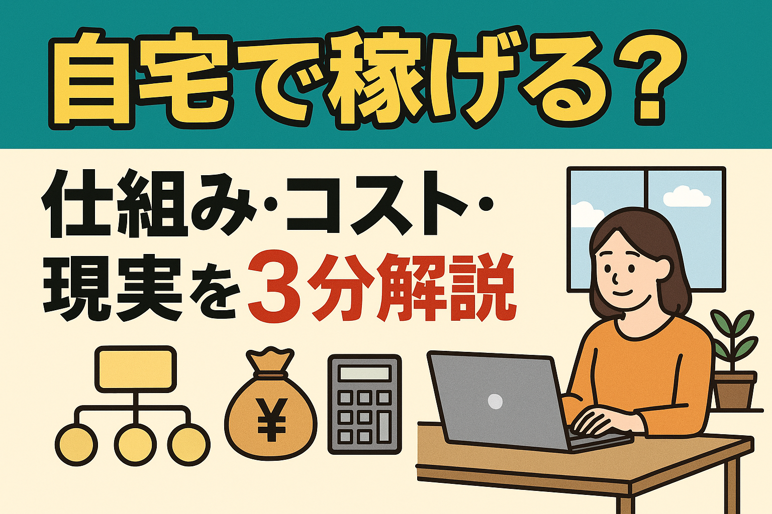 自宅で稼げる？仕組み・コスト・現実を3分解説