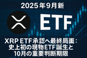 【2025年9月最新】XRP ETF承認へ最終局面：史上初の現物ETF誕生と10月の重要判断期限