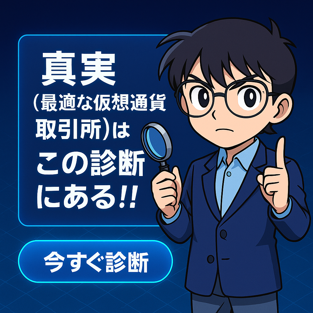 最適な仮想通貨取引所はこの診断にある!!