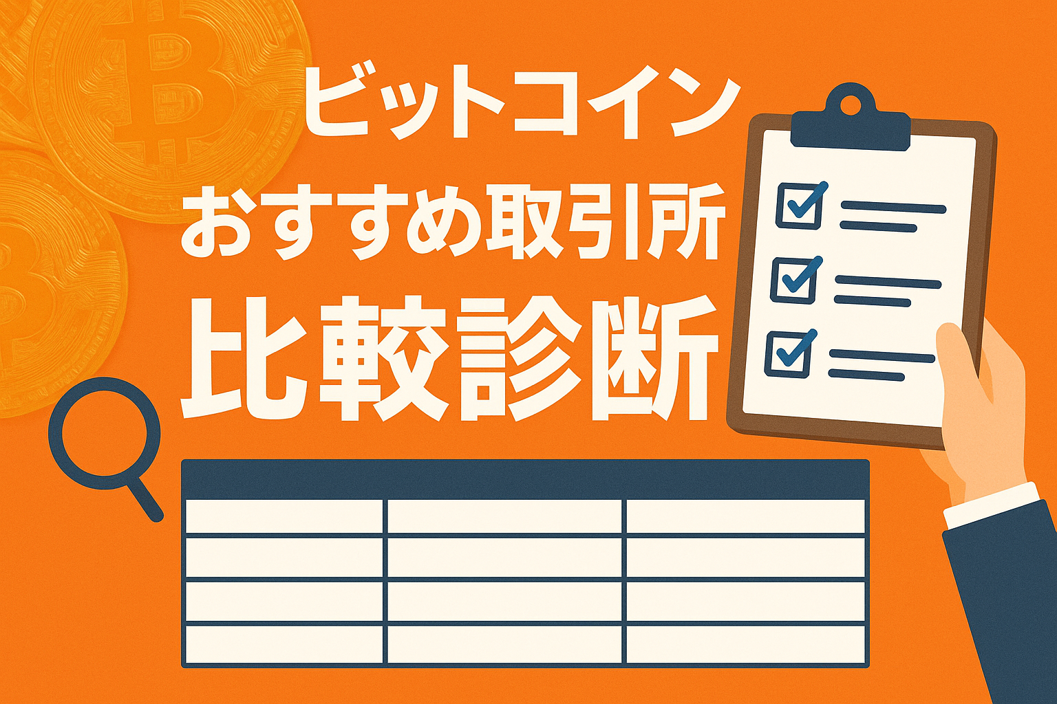 ビットコイン　おすすめ取引所　比較診断