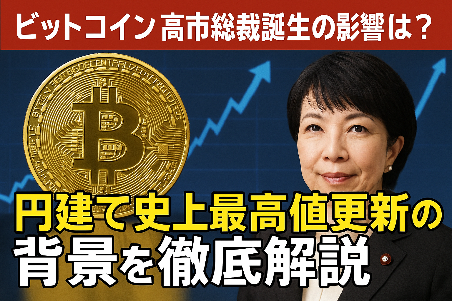 ビットコイン 高市総裁誕生の影響は?円建て史上最高値更新の背景を徹底解説