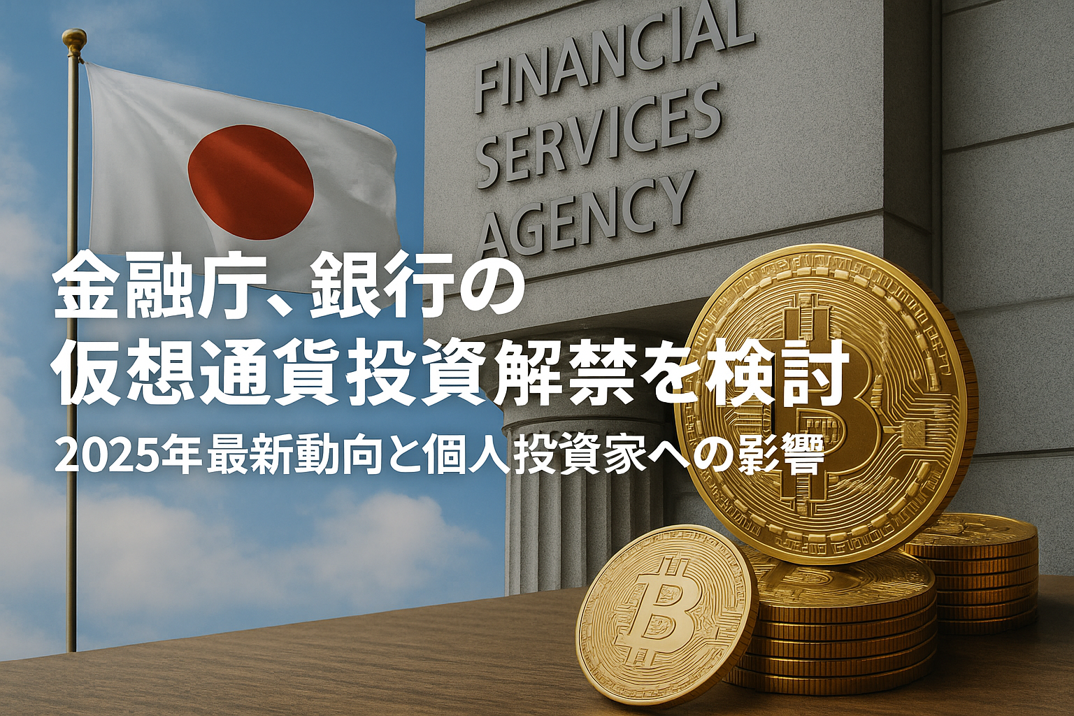 金融庁、銀行の仮想通貨投資解禁を検討:2025年最新動向と個人投資家への影響