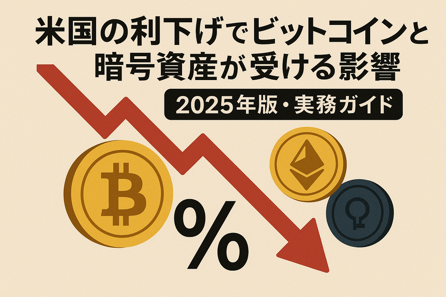 米国の利下げでビットコインと暗号資産が受ける影響【2025年版・実務ガイド】 - CoinChoice（コインチョイス）