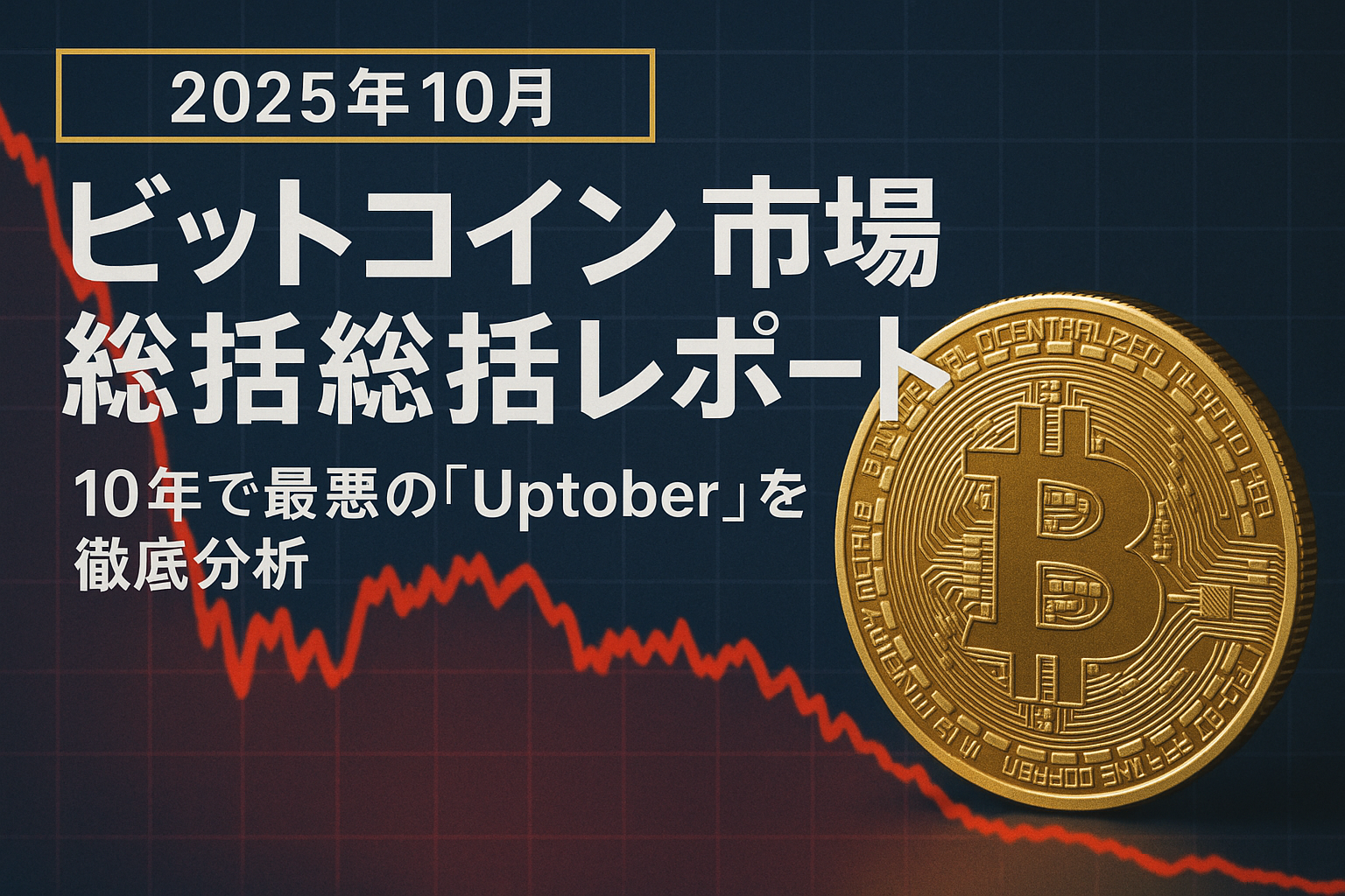 【2025年10月】ビットコイン市場総括レポート|10年で最悪の「Uptober」を徹底分析