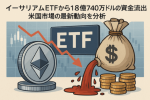 イーサリアムETFから1億740万ドルの資金流出｜米国市場の最新動向を分析（2025年11月11日）